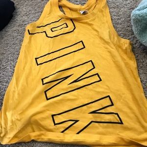 yellow tank top from Pink